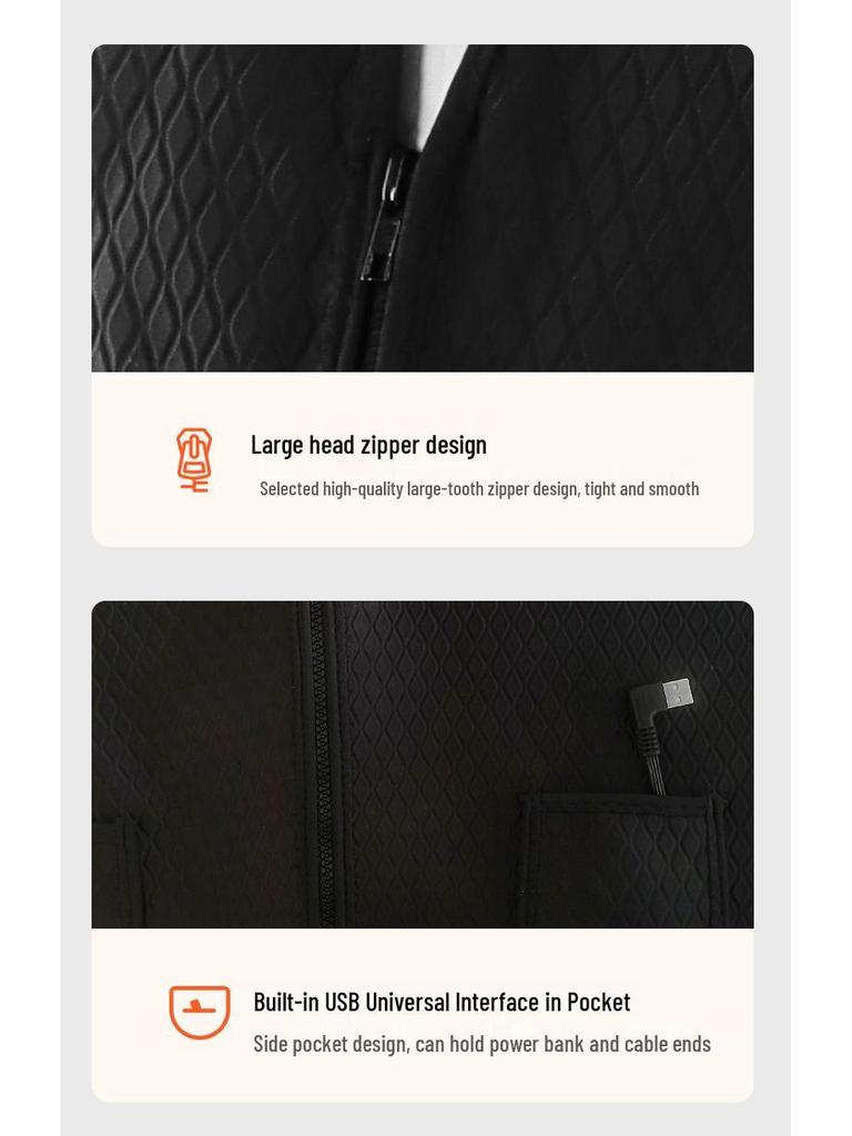 Gilet Riscaldato Elettrico USB per Uomo e Donna - Abbigliamento Caldo Intelligente a Temperatura Costante