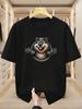 Summer Boys Girls Cartoon Beaver Pattern Hole Design T Shirt Kid Baby Youth Unisex Unisex Tee Oversize Streetwear Casual Trendy top