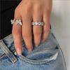 High Quality Summer Delicate Cute Lovely Double Butterfly Animal Ring For Women Girl Fashion Open Adjust Size Party Jewelry