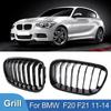 For BMW 1 Series F20 F21 116i 118i Grille Car Front Grill Kidney Grilles Gloss Black Racing Grill 2011-2014 Accessories