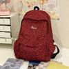 Schoolbag1011 New Street Trend Leopard Print School Bag Autumn and Winter Backpack Female Students Light Leisure Commuter Travel Backpack