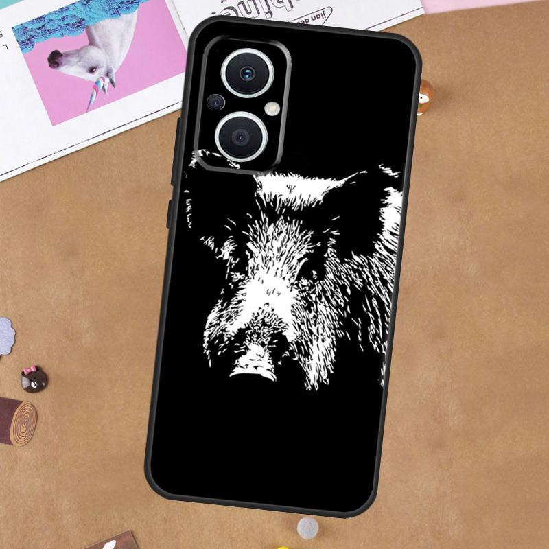 Cute Wild Boar Funny Cartoon For OPPO Reno 13 12 11 10 14 Pro 8T 11F 12F 13F 14F 7 8 Lite OPPO Find X9 X8 X6 X5 Pro Case