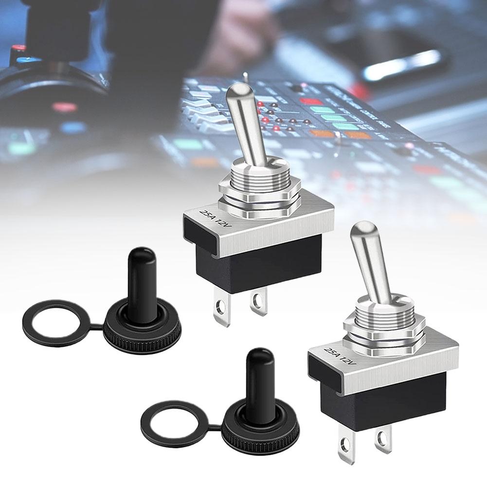 With Waterproof Cap Toggle Switch 2 Connector Button Type