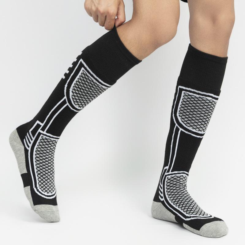 Thick Winter Ski Socks - Unisex Outdoor Mountaineering, Warm Towel Bottom, Long Tube for Sports & Kids