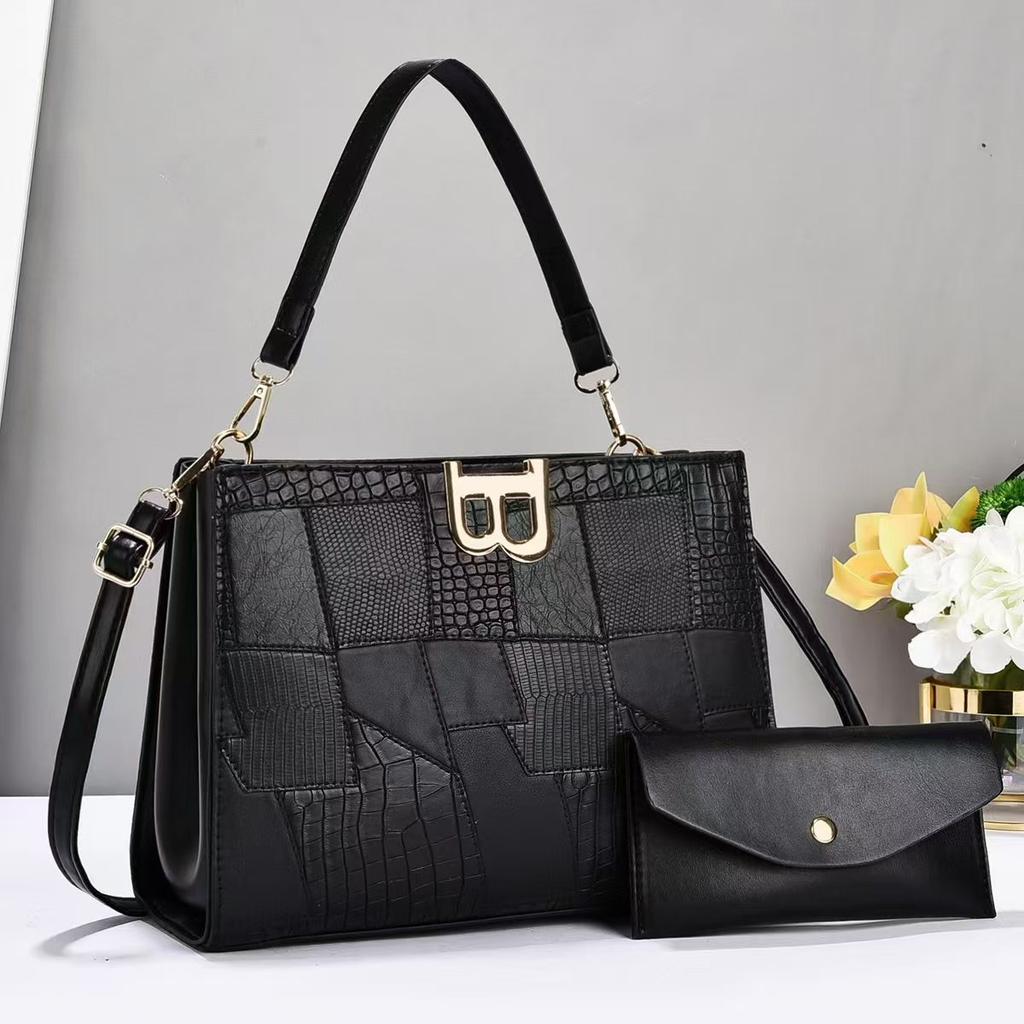 New Fashion Trend Splicing Child Bag Splicing Stone Plaid Handbag Macaron Fashion Women's Bag