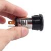 DC 12V-24V 10A 120W Car Cigarette Lighter Female Socket Power Plug with Waterproof Cover Case for Auto Car Truck Motorcycle ATV
