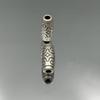 999 Fine Silver Meander Pattern Dzi Pendant Spacer Beads for DIY Jewelry Making
