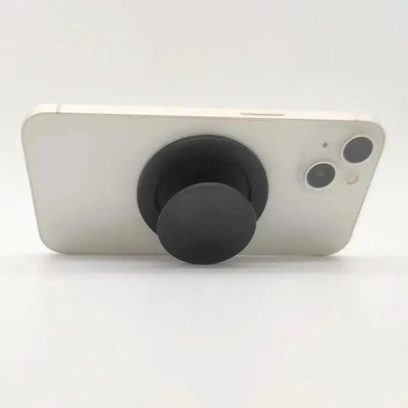 Magnetic Folding Phone Grip – 360° Ring Stand Holder, Compatible with iPhone, Samsung & Mac