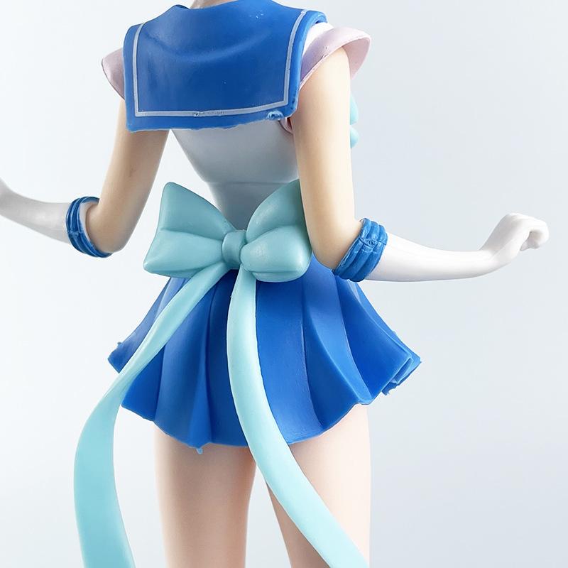 22cm Anime Hino Rei Ami Mars Mercury Figure Doll Girl Pvc Action Figurine Collectible Model Toy