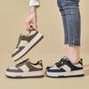 Versatile Platform White Shoes Women's 2025 New Real Soft Leather Campus Height-increasing Moral Training Shoes Fashion Trend Board Shoes