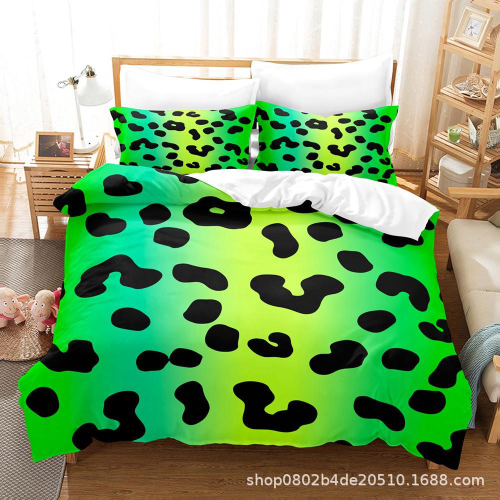 

Home Textile Animal Fur Pattern Three-Piece Set, Digital Printing, Come To The Picture And Sample Can Be Ordered quilt cover 90 * 190 pillowcase 50 * 75 * 1