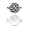 Filigree Diamond Shaped Connectors Ornate Multi Loop Links For Jewelry