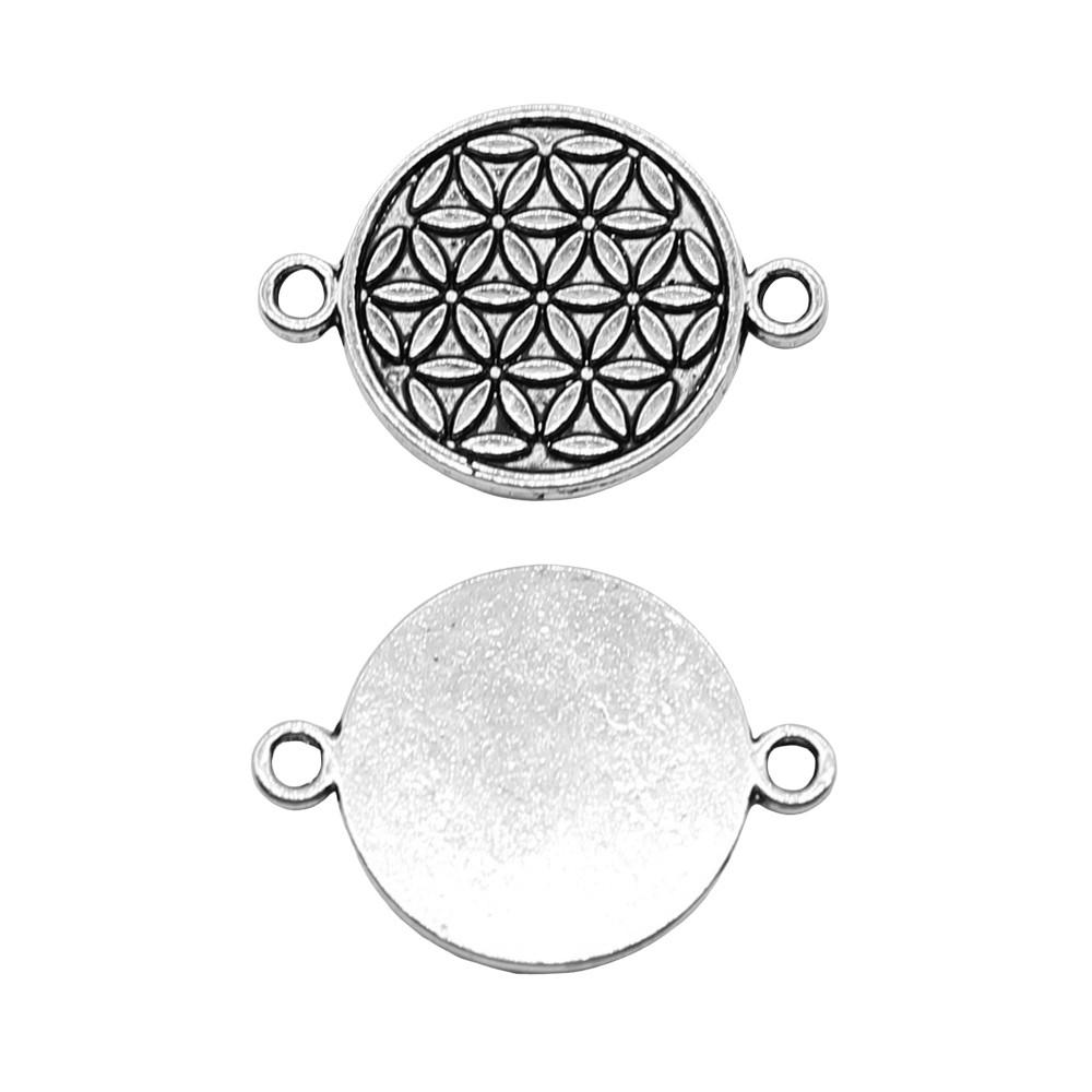 Filigree Diamond Shaped Connectors Ornate Multi Loop Links For Jewelry
