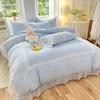 Princess Wind Grinding Four-piece Bed Skirt Lace Quilt Cover Bed Sheet Dormitory Three-piece Quilt Cover Bedding