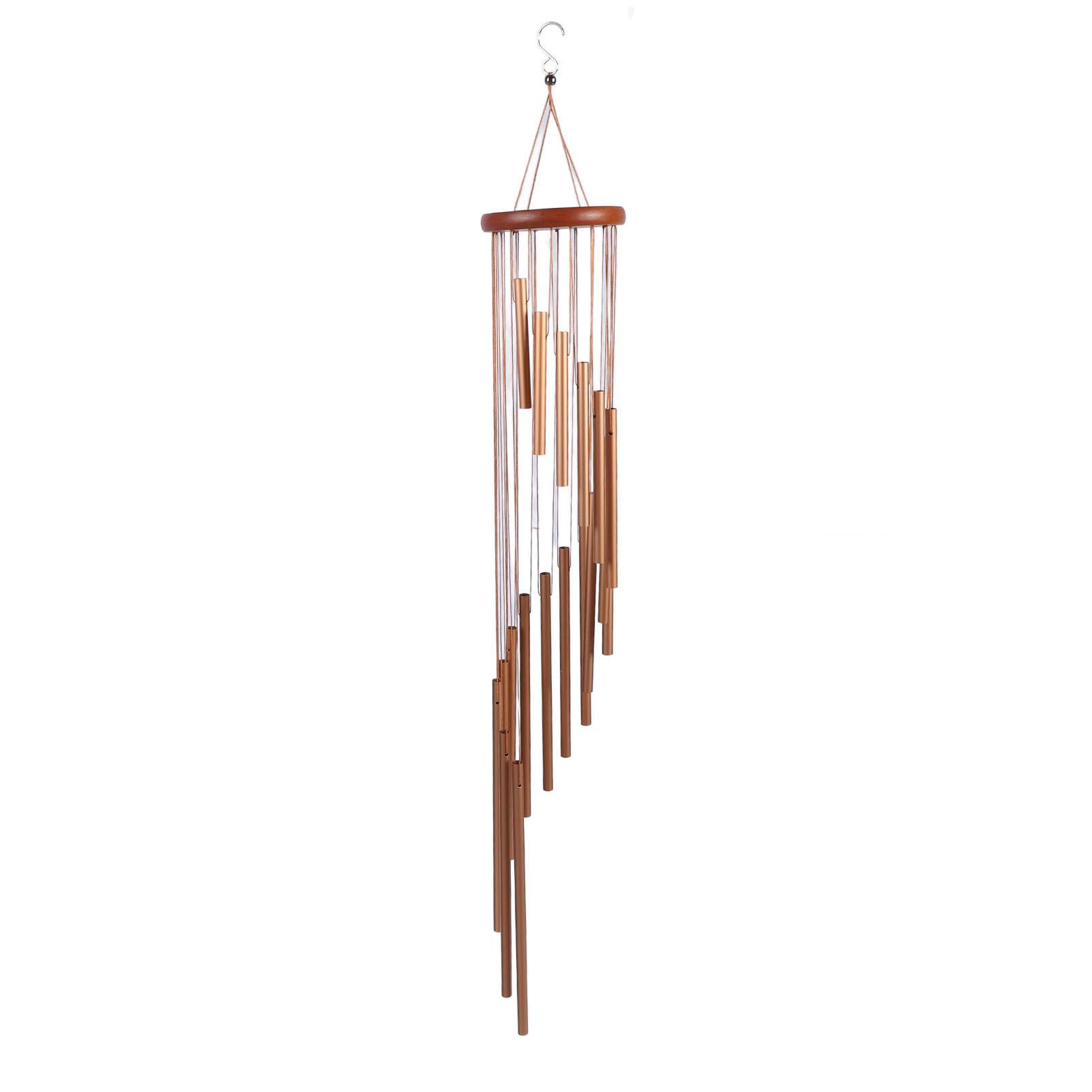 

35 Inch Wind Chimes 18 Aluminum Tubes Wind Chimes Decoration 360 Degree Rotating Hanging Wind Chimes for Indoors Outdoors