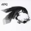 Dark Bride Cosplay Accessory Rose Black Butterfly Veil Headband Hair Hoop