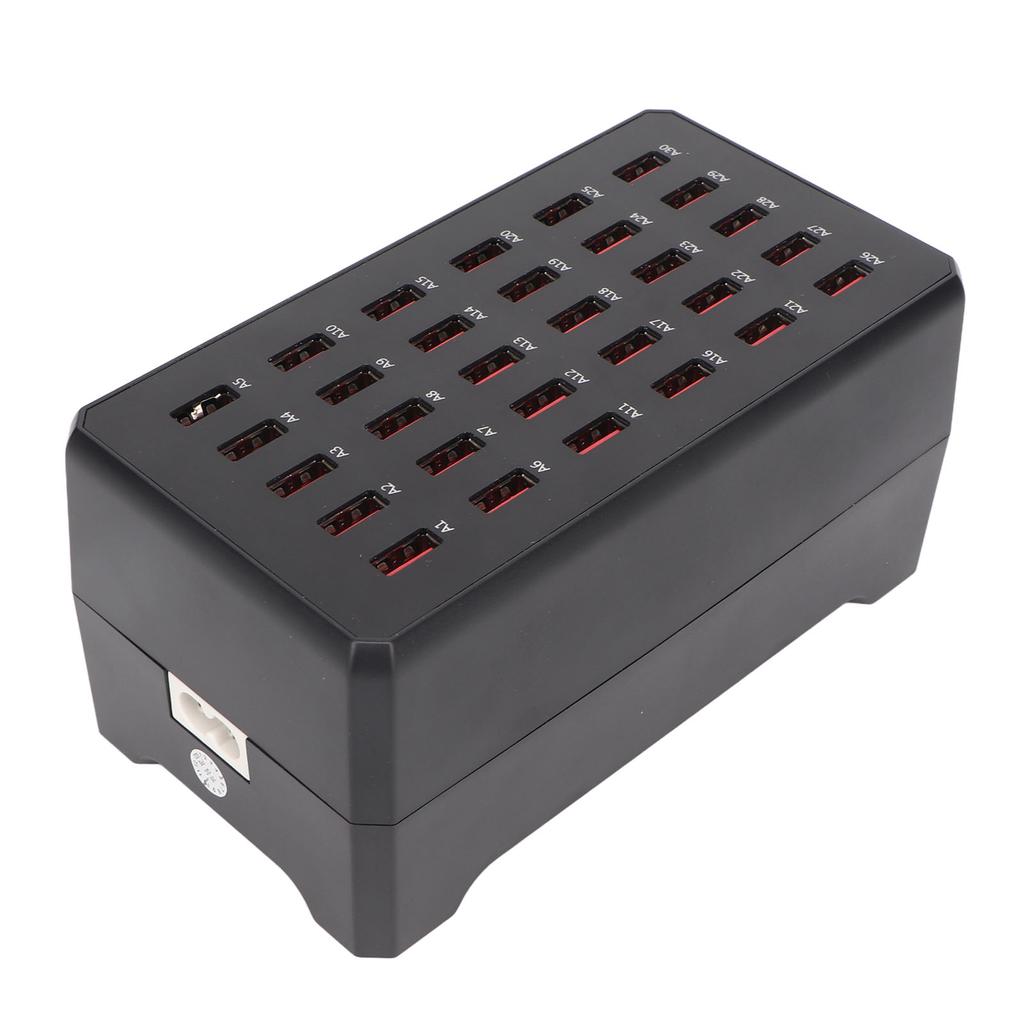 150W 30 Port USB Charging Station Multiple USB Desktop Chargers for Cell Phone Digital Appliances