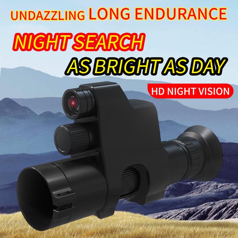 NV4A 300m Infrared Night Vision Sight 4x Digital Zoom Monoculars Telescope Add On Attachment For Hunting Video Recording And photography