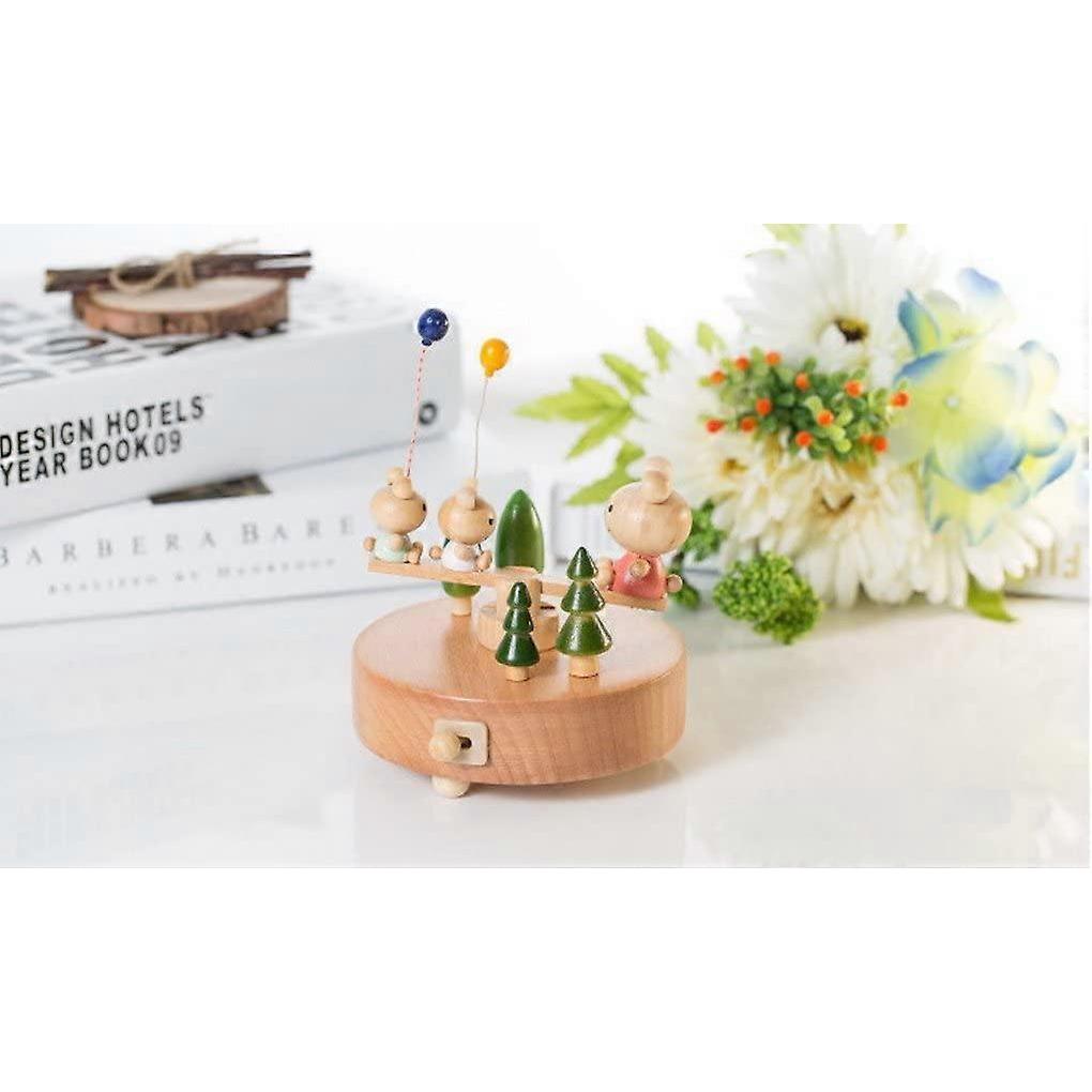 Music Box Wooden Music Box With Music Music Box "Seesaw"