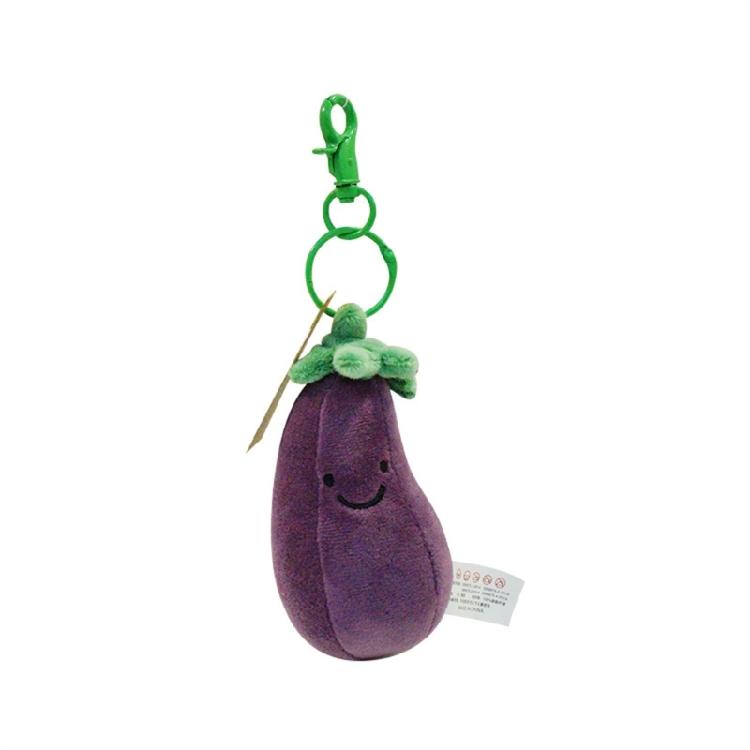 Vibrant Fruit Plush Keychain Pendants Simulation Fruit Plush Keychains Sturdy Key Rings Pendant Charm for Everyday Use