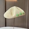Small Fresh Flower Thin Bud Hat Spring Summer Sweet Painter Hat Ladies Breathable Versatile Beret Tide