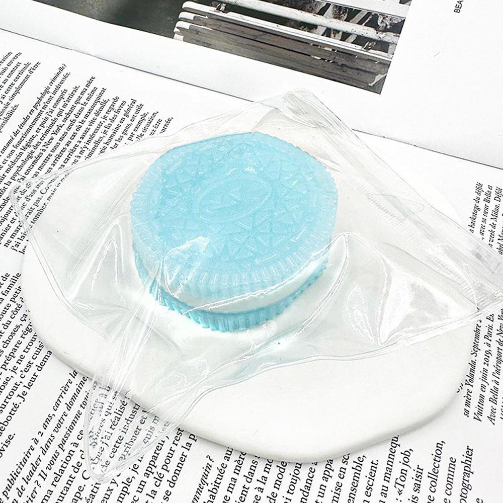 Handmade Table Cookie Squishy Toy Oreo Stress Relief Silicone Squishy Toy Mochi Taba Squishy New Fidget Toy Pinching Toy