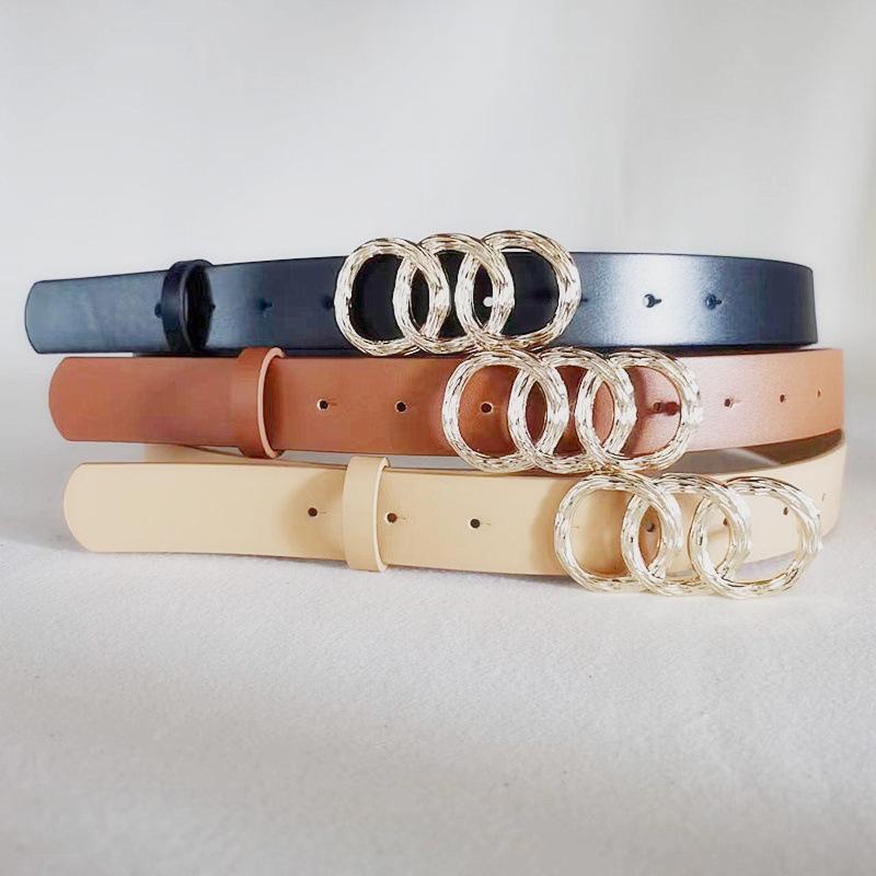 New Belt-driven Women's Ins Style Jeans Sweater Dress, Versatile and Fashionable, Smooth Buckle Decorative Belt