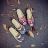 Floral Embroidered Summer Flat Slippers for Women