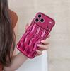 ins solid color electroplating advanced sense stripe for iPhone17promax mobile phone case Apple 16 new 14/15