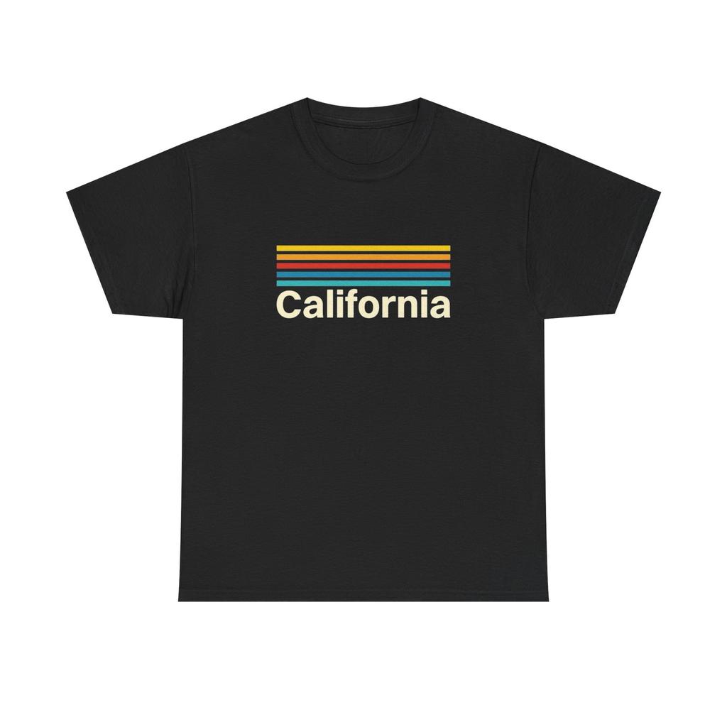 California Vintage Arcade Logo Graphic T-Shirt Unisex Heavy Cotton Tee