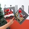 Christmas Hair Clip & Glasses Set - 4-Piece Holiday Gift for Kids