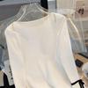 2025 Women's Lace-Up Bell Sleeve Knit Top: Age-Reducing Slim Fit for Autumn/Winter