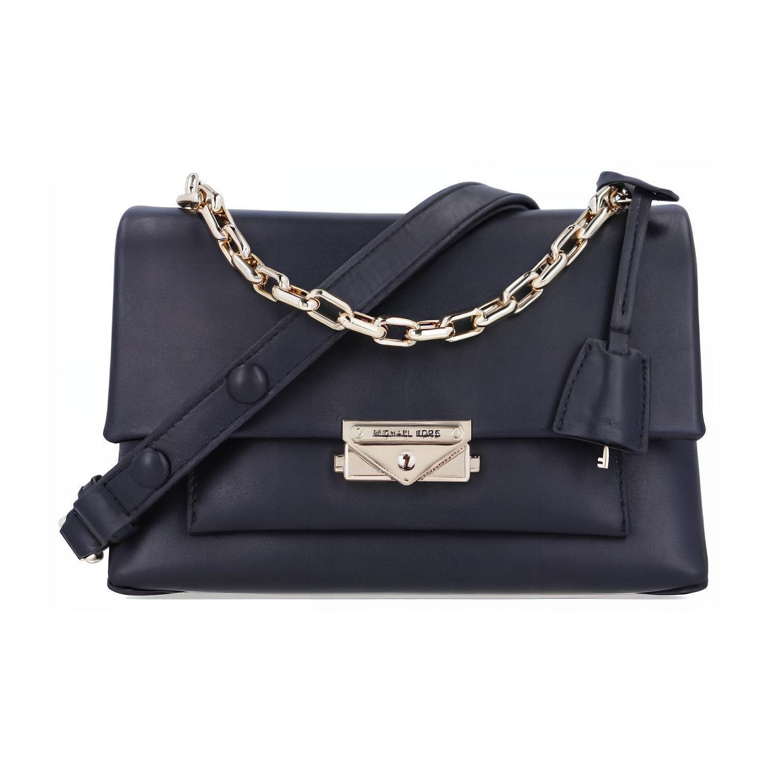 

Michael Kors Mk Cece Solid Color Vintage Commuter Chain Flap Gold Buckle Crossbody Shoulder Bag Women bags Black 35F2G0EF80-BLACK Basic Set (Bag+Dust Bag)
