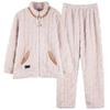 Pajamas Women'S Winter Coral Fleece Thickened Fleece Autumn And Winter Flannel Winter Models Can Be Worn Outside Loungewear