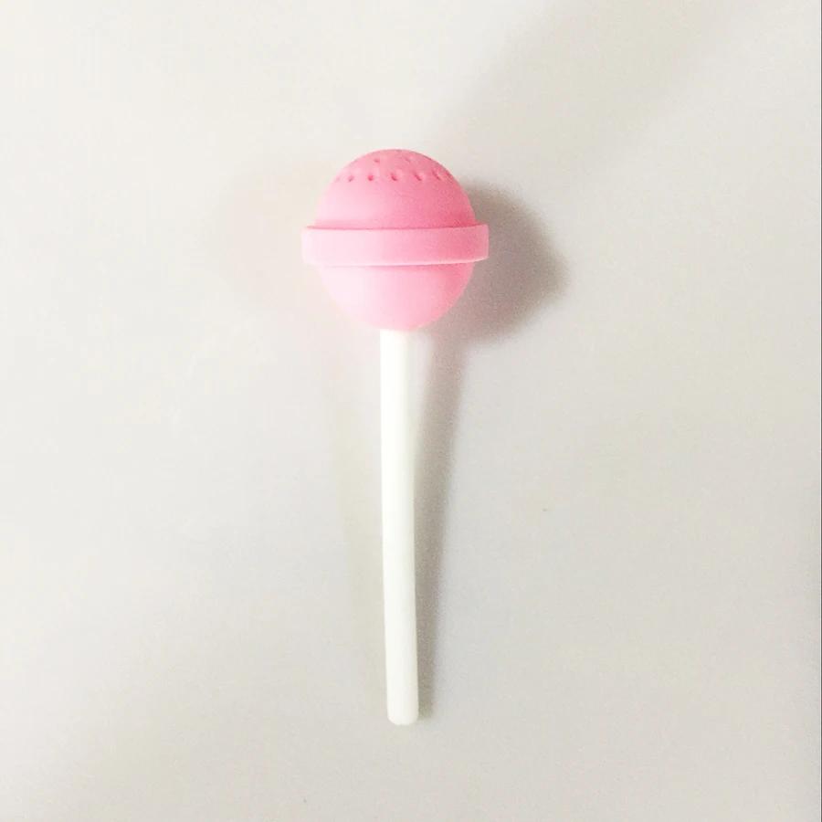 

Creative Lollipop Shape Silicon Sweet Tea Infuser Candy Lollipop Loose Leaf Mug Strainer Cup Steeper for Tea & Coffee Drinkware рожевий