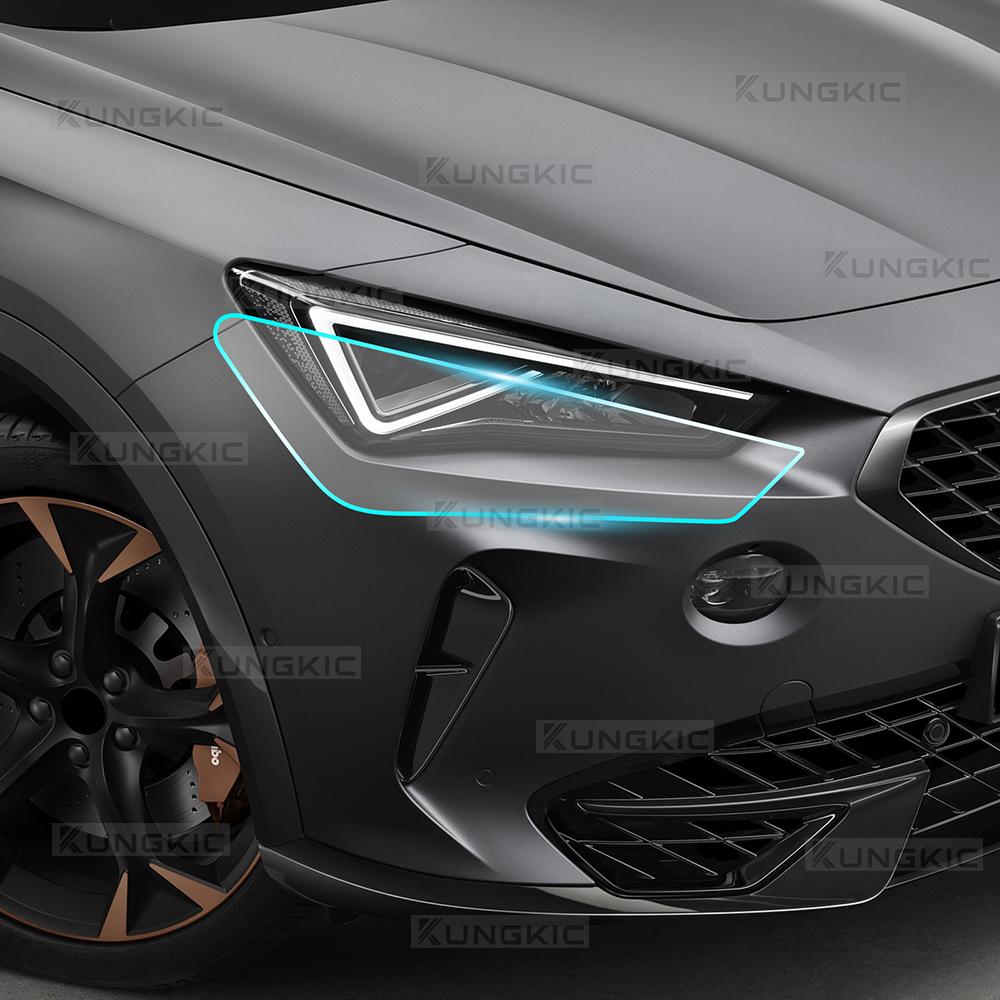 Φιλμ Προστασίας Βαφής για Seat Cupra Formentor 2020-2023 Φώτα Εμπρός Στύλοι Β Διαφανές PPF Αντι-Γρατζουνιές