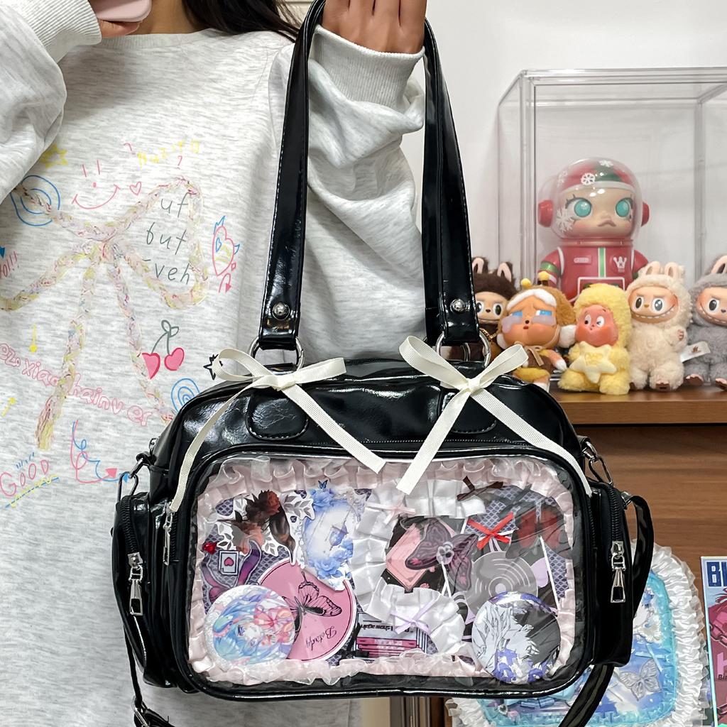 New Cute Sweet Ulzzang Ita Bag for Girls Comic Exhibition Y2K Dolls Bag JK Uniform One-shoulder Crossbody Bag Bags for Women