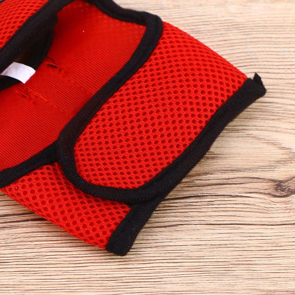 High Quality Air Mesh Pet Harness with Leash for Small Pets Dogs Cats Rabbits Hamsters Size M Red Comfortable Breathable Bow