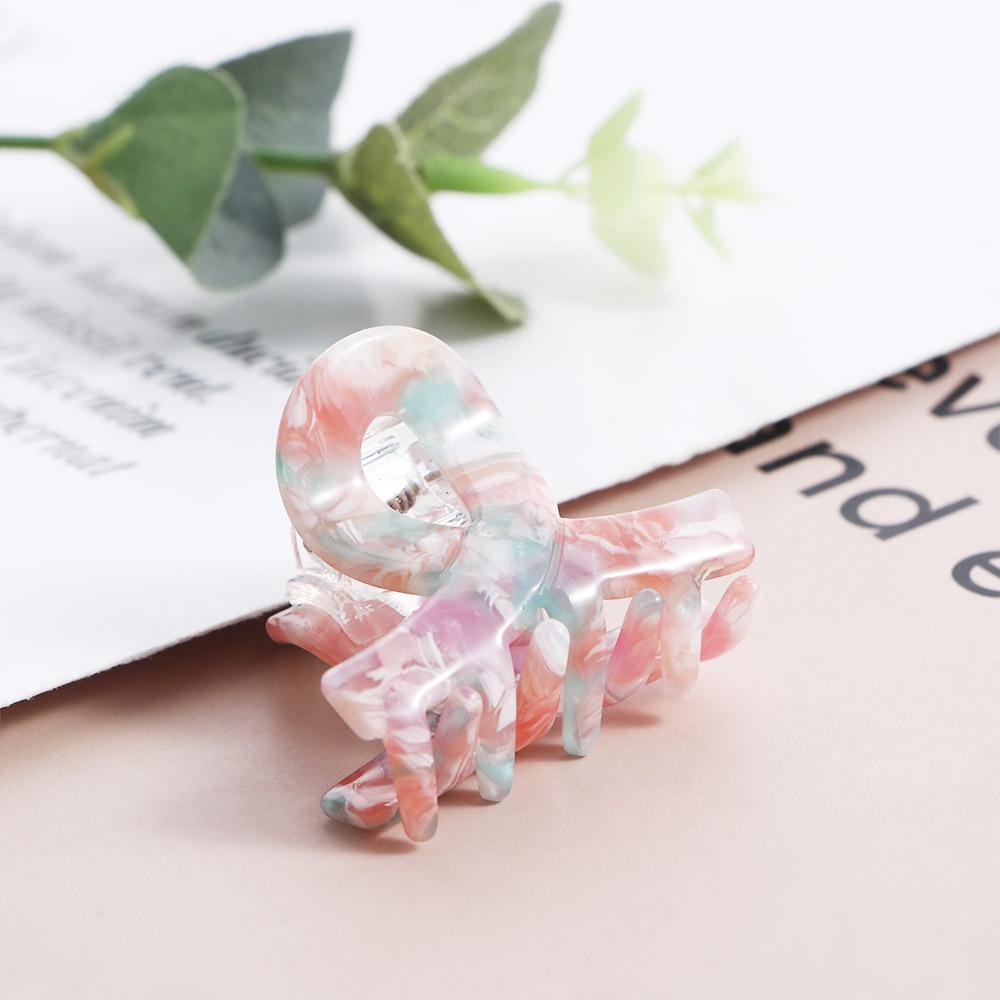 Printing Geometric Korean Style Barrette Women Hair Accessories Small Hair Claw Cute Hairpin