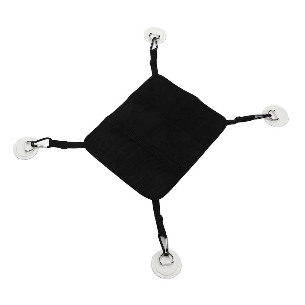 Mesh Deck Bag Paddle Board Storage for Kayaking Water Sports Supplies with 4 Patches Hooks