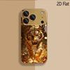 Golden Tiger Patterned tempered glass design for iPhone16 17 ProMax 1514 1312 11ProMax Phone Case Camera Cover Shockproof Hard B