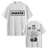 O-Oasis Koszulka Koszulki Brytyjskiego Zespołu Rockowego Męskie Damskie Casualowe Oversize'owe Koszulki Męskie Wysokiej Jakości Bawełniane Koszulki z Krótkim Rękawem