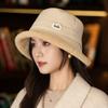 Women's Autumn and Winter New Thickened Plush Bucket Hat Outdoor Windproof Warm Basin Hat Bucket Hat