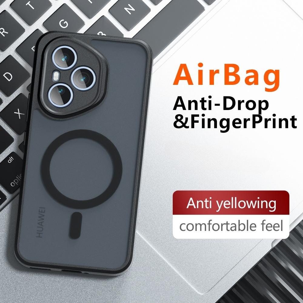 Dla Magsafe Wstrząsoodporne Matowe Akrylowe Etui Dla Honor 400 Pro Twarda Magnetyczna Bezprzewodowa Pokrowiec do Ładowania Dla Honor 400Pro Obudowa Bumper