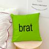 Cool Green Art Singer CCharli Xcx Brat Comfortable Soft Pillowcase Hogar Sofa Living Room Home Bedside Decor Pillowcovers Gift