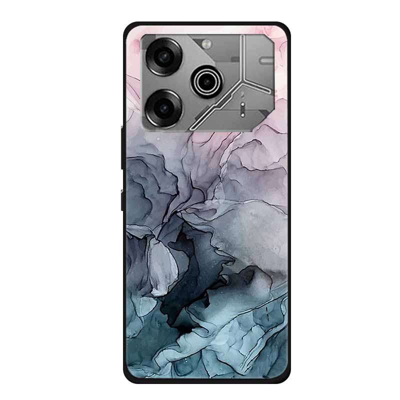 For Tecno Pova 6 Pro Case Marble TPU Silicone Soft Back Cover Phone Cases for Tecno Pova6Pro 5G LI9 Protector Mica Painted Coque