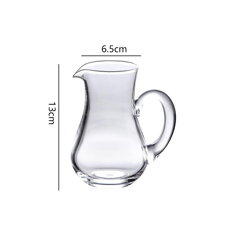 10oz 300ml Household Baijiu Dispenser Foreign Wine Jug Transparent Retro Water Dispenser Glass Wine Decanter Restaurant Utensils