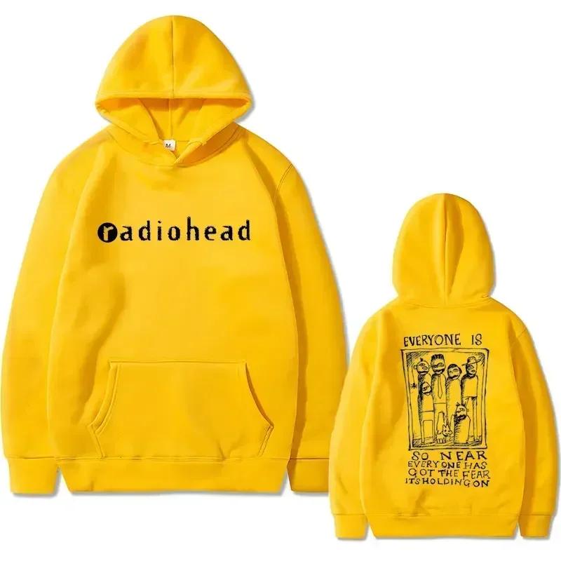 Autumn Winter British Rock Radiohead Printed Hoodie Men's and Women's Fashion Retro Hoodie Gothic Hoodie