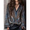 BITCED Women's Fashion Long Sleeve POLO Neck Casual Blouses & Shirts