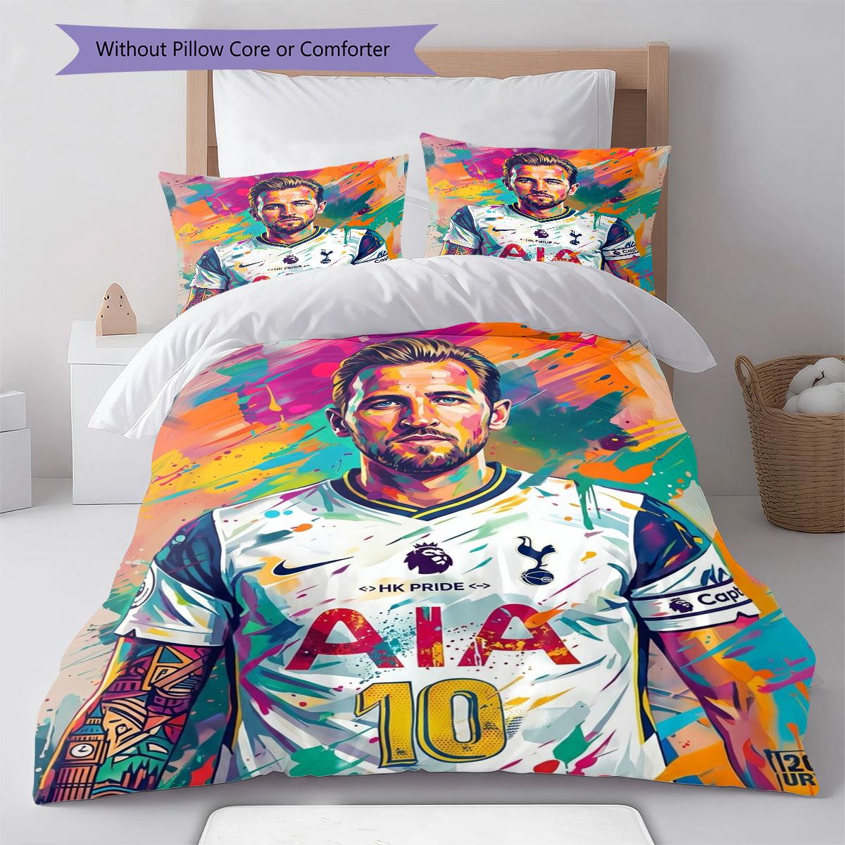 Kane Poster Bettwäsche Steppdecke Set Bettbezug Kissenbezug Heimdekoration Geburtstagsgeschenk (1 Bettbezug + 2 Kissenbezüge, ohne Füllung) 135x200cm
